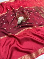 Shrivalli (Mysore silk) - Maroon - Image 2