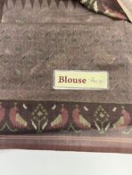 Agalya (Tussar) - Muted plum - Image 4