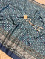 Vanvriti (Semi Tussar) - Blue - Image 2