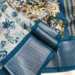 Smrithi (Dola silk) - Teal Blue