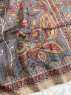 Kanika (Printed Semi Tussar) -   Grey - Image 2
