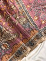 Kanika (Printed Semi Tussar) -  Rose