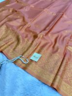 Kanikha (Banarasi soft silk) - Dusty pink - Image 3