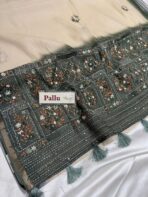 Clara (Embroidered Linen) - Forest Green - Image 3