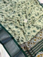 Smrithi (Dola silk) - Forest Green - Image 3