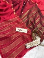 Shrivalli (Mysore silk) - Maroon - Image 3