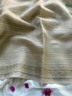 Clara (Embroidered Tissue) - Soft gold - Image 3