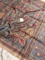 Kanika (Printed Semi Tussar) -   Grey - Image 3