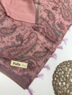 Rinita (Printed Chanderi) - Dusty rose - Image 3