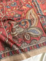 Kanika (Printed Semi Tussar) -  Orange - Image 2