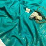 Alankrita (Banarasi georgette) - Teal green