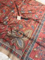 Kanika (Printed Semi Tussar) -  Orange - Image 3