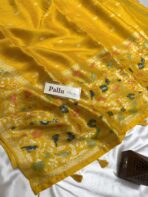 Aaradhana (Paithani Heritage silk) - Golden Mustard - Image 4