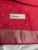 Aaradhana (Paithani Heritage silk) - Tomato Pink - Image 5