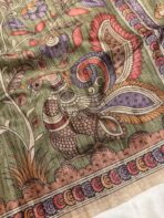 Kanika (Printed Semi Tussar) -  Green - Image 2