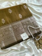 Shyamala (Banarasi silk blend) - Golden Mustard