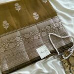 Shyamala (Banarasi silk blend) - Golden Mustard