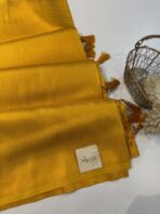 Devi (Banarasi soft silk) - Sunshine yellow