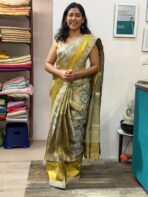 Sukhi (saree) - Silver & Gold