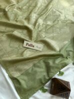 Hamsini (Banarasi brocade silk) -  Pista Green - Image 4