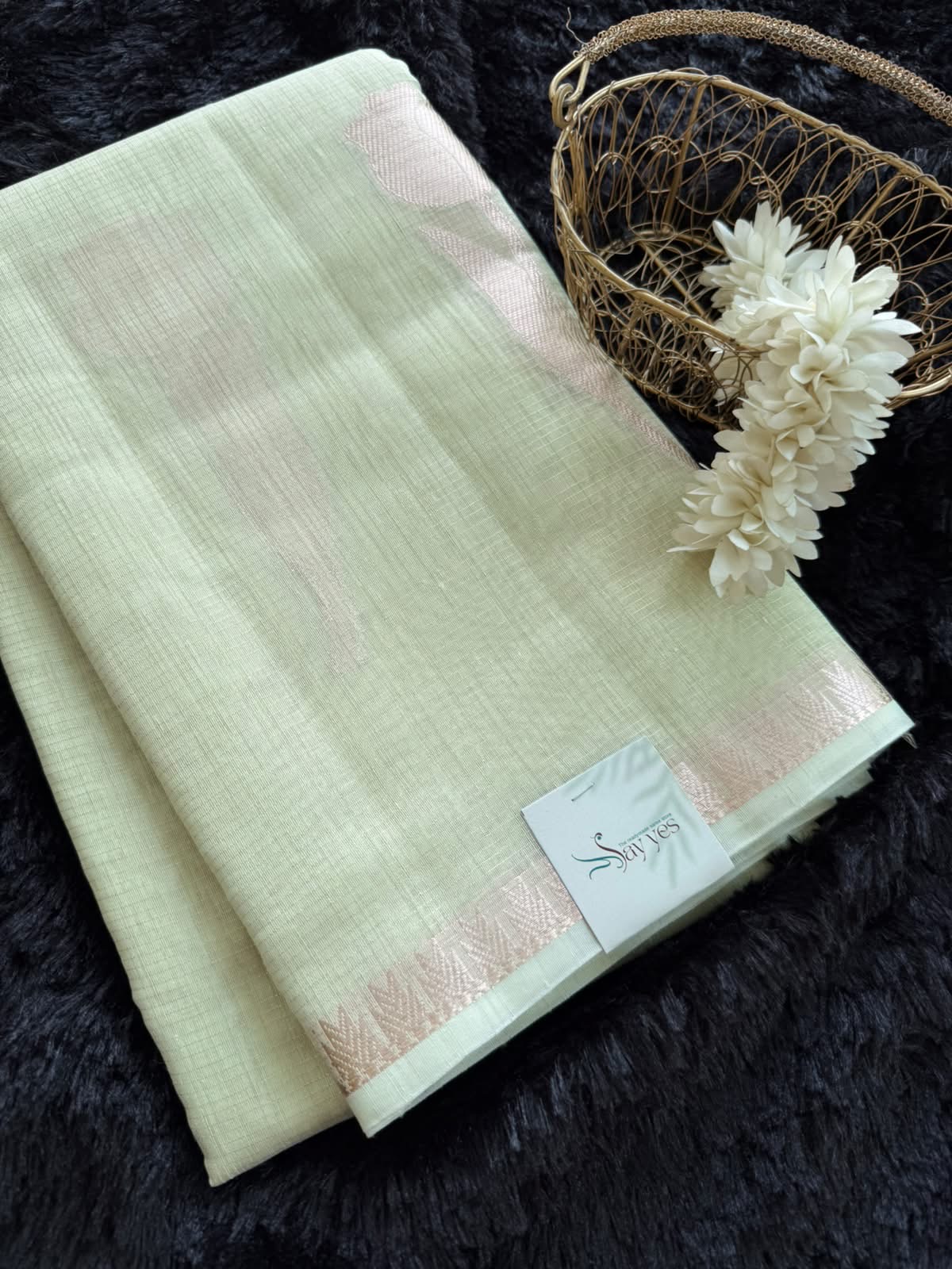 3df54bec-3562-478f-b78c-228e19c29bc7 The Tulips (Silk cotton) - Soft green - Image 1