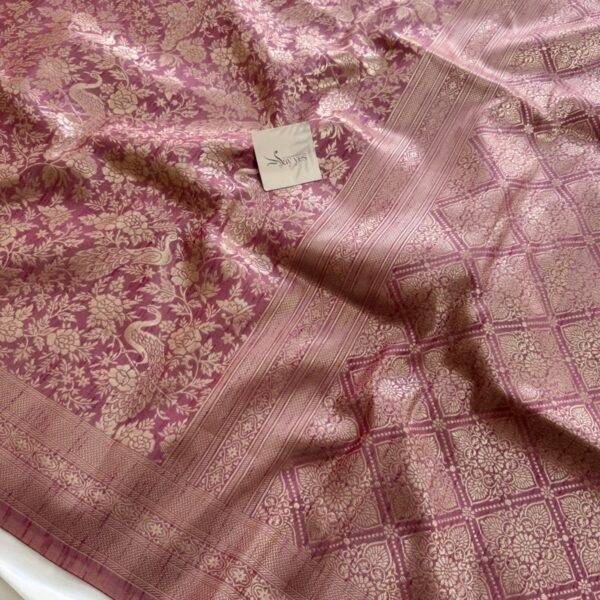 Hamsini (Banarasi brocade silk) - Magenta