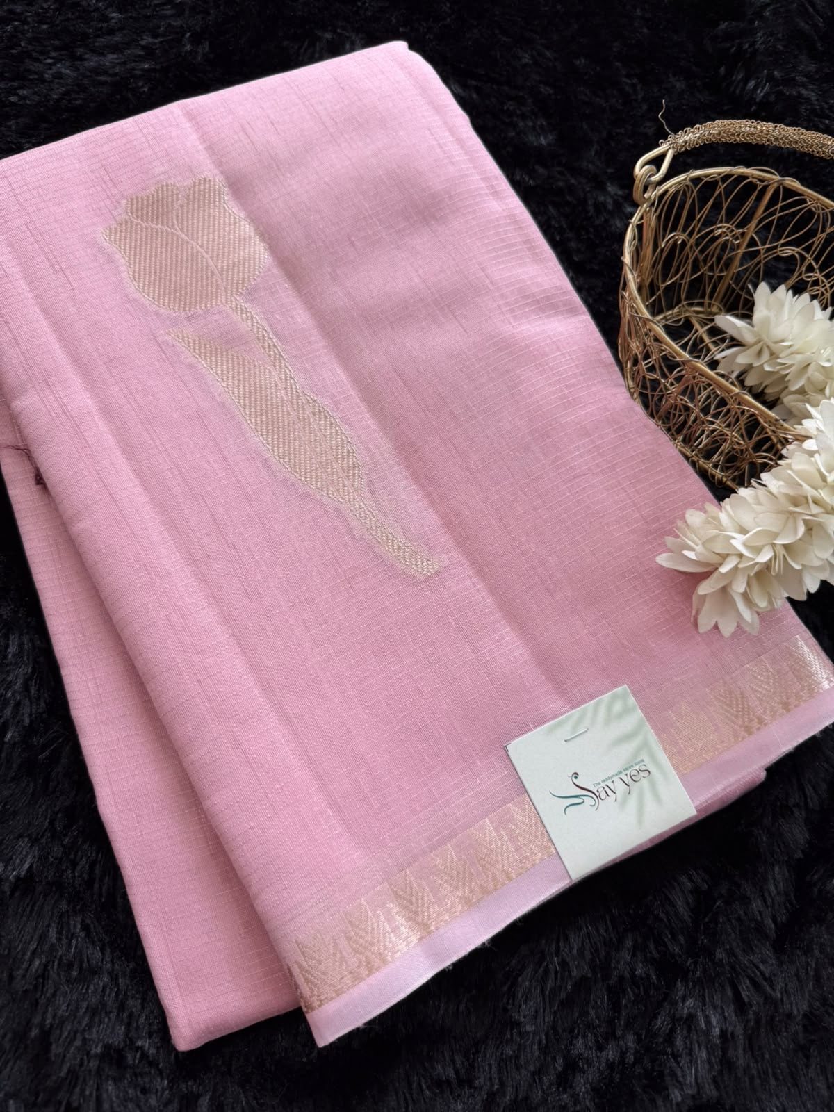 4385608d-8a4c-40a9-9811-a0086b634ba8 The Tulips (Silk cotton) - Baby pink - Image 1