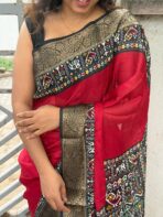 Liora ( Marshmallow Georgette) - Maroon - Image 4