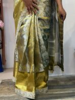 Sukhi (saree) - Silver & Gold - Image 9
