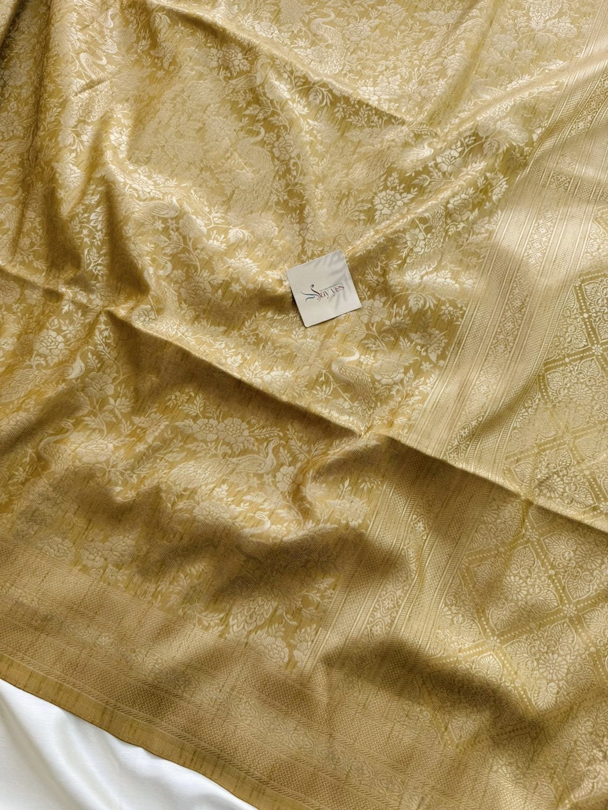 5da9041f-f778-441e-8046-a6654766be4d Hamsini (Banarasi brocade silk) - Mustard - Image 1