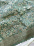 Hamsini (Banarasi brocade silk) - Turquoise - Image 3