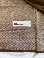 Shyamala (Banarasi silk blend) - Golden Mustard - Image 5