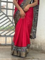 Liora ( Marshmallow Georgette) - Maroon - Image 3