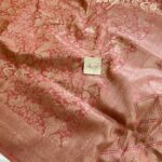 Hamsini (Banarasi brocade silk) - Peach