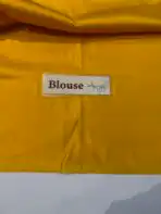 Devi (Banarasi soft silk) - Sunshine yellow - Image 3