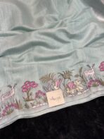 Panchatantra (Kora silk) - Pastel blue - Image 2