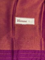 Devi (Banarasi soft silk) - Wine - Image 3