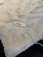Vanam (Pure Organza) - Sage Ivory - Image 5