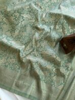 Hamsini (Banarasi brocade silk) - Mint - Image 2