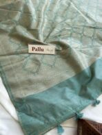 Hamsini (Banarasi brocade silk) - Turquoise - Image 4