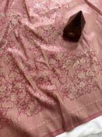 Hamsini (Banarasi brocade silk) - Rose - Image 3