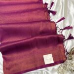 Devi (Banarasi soft silk) - Wine