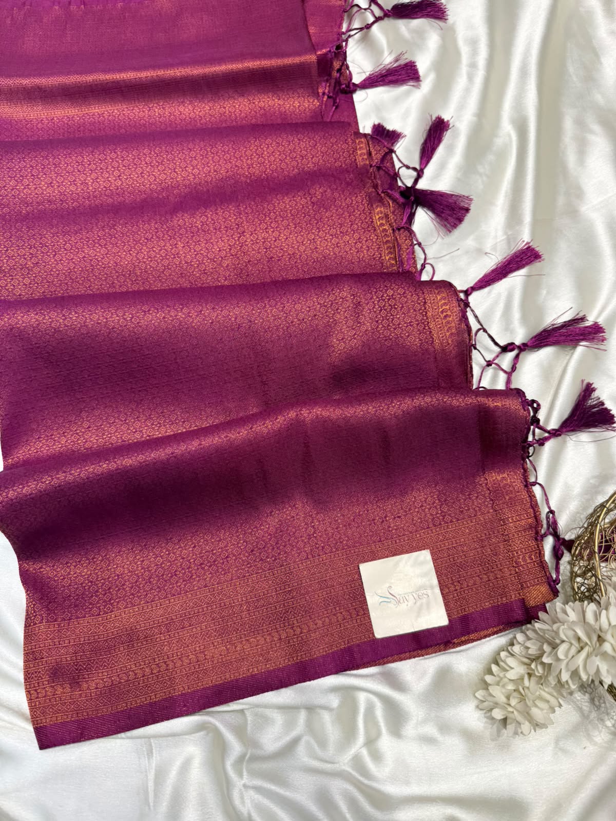 b587ee2b-820c-4f7f-8537-5e1368678cb5 Devi (Banarasi soft silk) - Wine - Image 1