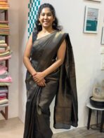 The Roses (Semi silk) - Charcoal grey