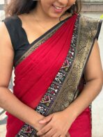 Liora ( Marshmallow Georgette) - Maroon - Image 5