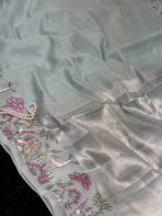 Panchatantra (Kora silk) - Pastel blue - Image 4