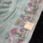 Panchatantra (Kora silk) - Pastel blue