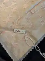 Vanam (Pure Organza) - Peach Ivory - Image 4