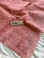 Spring garden (Embroidered Organza) - Peach - Image 4