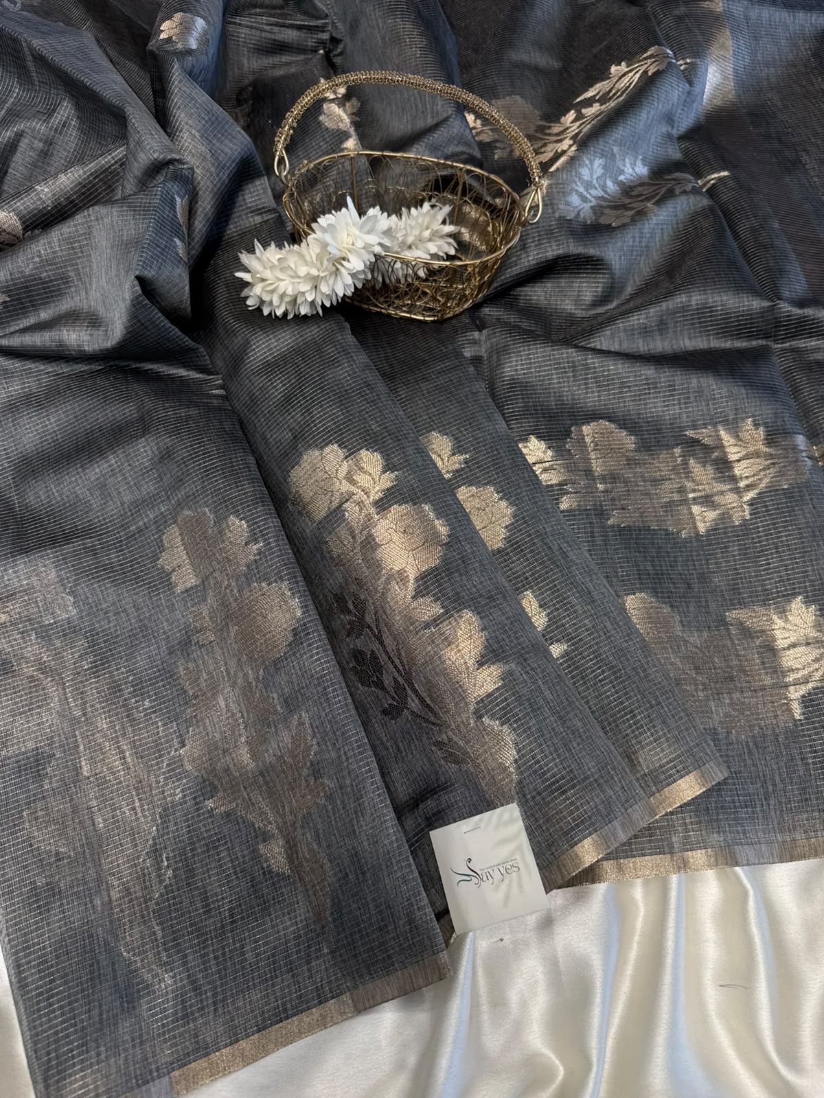 1150fb58-1cd9-4b48-b8b8-320c900cbdef Anjali (Silk cotton) - Twilight Indigo - Image 1